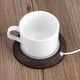 thumbnail image 2 of Posavasos calefactable El posavasos calefactor USB es adecuado para calentar posavasos para oficinas, oficinas y cafeterías Veta de madera profunda, 2 of 4