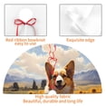 thumbnail image 4 of Yiaed Cute Corgi Sunflower Print Christmas Tree Skirt , Tree SkirtsTree Mat for Christmas Winter Holiday Indoor Decorations-36", 4 of 7