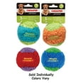 thumbnail image 1 of MPP Dog Toy Shaggies Rubber Squeaker Ball Soft Snuggle Fetch Play Assorted Color 1pc (Five Balls), 1 of 1