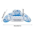 thumbnail image 3 of Inflatable Pool Float, PVC Pool Lounger, Floating Recliner Chair with Cup Holders, Durable Waterproof Summer Pool Accessory, Comfortable Ergonomic Design, Easy to Inflate and Store, 3 of 6