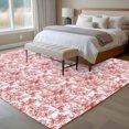 thumbnail image 4 of Red Large Area Rugs 8x10 ft Cycling Pattern People Animal Plant Washable Rug Non Slip Indoor Carpet Absorbent Floor Mat for Living Room Bedroom Dining Room, 4 of 9
