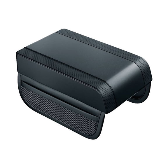 Automotive Armrest Cushion Pad Height Increase Extension Elbow Support For Car Center Console With Storage Pocket Pu Leather