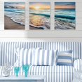 thumbnail image 3 of Bearachild Juego de arte de pared en lienzo de playa con vibrantes pinturas de playa, decoración de pared para iluminar cualquier habitación Decoración del hogar, 3 of 6