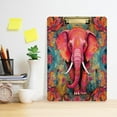 thumbnail image 6 of Coolnut Cute Clipboard Stardard Letter Size for Women with Golden Clip,Translucent Clip Board,Office & School Supplies,(12" x 9",Pink Elephant(2)) Gifts, 6 of 7