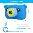 thumbnail image 2 of Moclever Kids Digital Camera, Kids Video Camera with 2.0in Screen 4X Digital Zoom 5 Games 32G MMC Card for 3-10 Years Boys Girls, Blue, 2 of 14