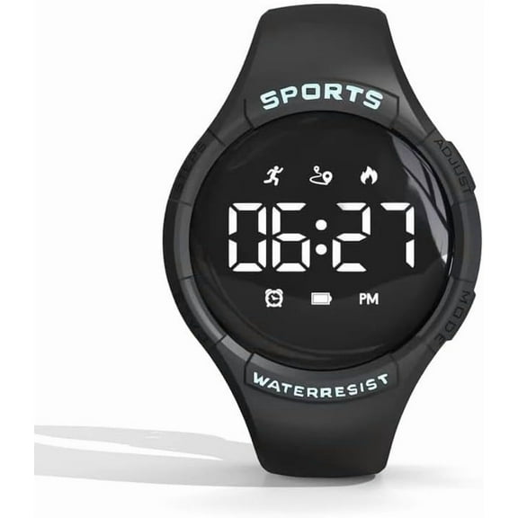 SUGARMOM Fitness Watch (No Need App) Pedometer Watch for Calories Distance Step Counter for Walking Mens Womens Digital Watch Fitness Tracker Without Smartphone
