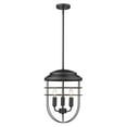 thumbnail image 2 of Golden Lighting 9808-3P BLK Seaport 3 Light Pendant - Black, 2 of 3