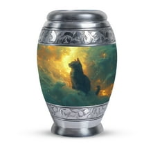 SUBSH Whiskers Pet Urn Cat Urns for Ashes - Mini Urn - Keepsake Cremation Urn - Urns for Human Ashes Adult Male Dad - Funeral Ashes Urn - Cremation Urn for Adults (Size - 3inch,1pcs)