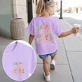 thumbnail image 2 of Gubotare Girls Tops Girls' and Toddler Flutter Short Sleeve Summer Graphic T Shirt (Light Purple,Size 13-14 Years), 2 of 6