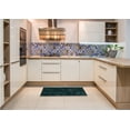 thumbnail image 6 of Ahgly Company Machine Washable Indoor Square Transitional Night Black Area Rugs, 4' Square, 6 of 7