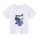 thumbnail image 3 of Lilo Stitch Anime Verano Múltiples Moda Camisetas Para Niños Cuello Redondo Casual Manga Corta Estampado Patrón, 3 of 5