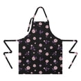 thumbnail image 2 of Pioneer Flower Floral Print Pattern Apron for Women and Men, Cotton Linen Waterproof with Pockets, Adjustable, 33x27 Inch for Kitchen, Gardening, BBQ, Salon, 2 of 6