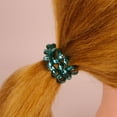 thumbnail image 3 of Amelia Beauty Products 8 Medium Smooth Elastic Hair Coils, 2.25in Diameter Spiral Hair Ties, Gentle on Hair, Strong Hold and Minimizes Dents and Creases, Sparkly Red and Green Mix, 3 of 9