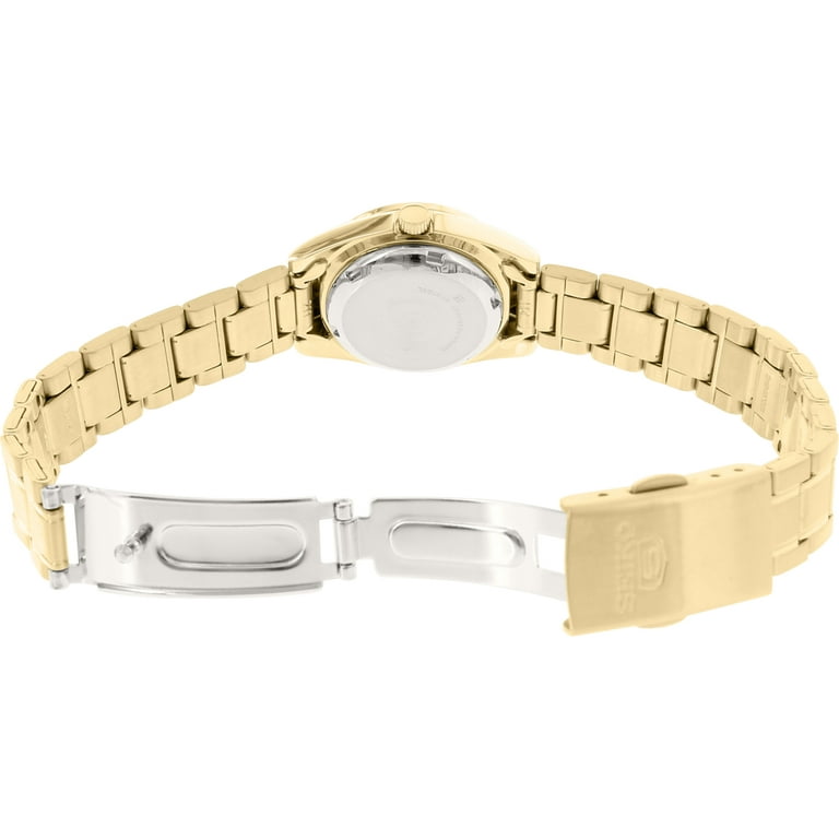 Seiko Series 5 Automatic Ladies Watch, Gold-Tone Stainless Seiko Series 5 Automatic Ladies Watch, Gold-Tone Stainless