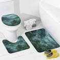 thumbnail image 4 of Nature Forest Shower Curtain Bathroom Sets Toilet Lid Rug, Bath Mat And Contour Mat, Shower Curtain 4Pcs, 4 of 6