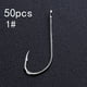 thumbnail image 3 of Pesca Anzuelos de pesca con púas de acero al carbono soportes para cebo marino 150 Uds. Barbie Nuevos Originales, 3 of 5