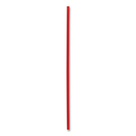 Boardwalk Single-Tube Stir-Straws, 5 1/4", Red, 1000/Pack, 10/Carton