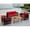 Red, variant on Resenkos 4 Outdoor Acacia Wood patio conversation sets Sunroom Furniture Indoor Sectional Garden Seating Groups Chat Set with Cushions-Red