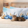 thumbnail image 3 of Blue Pumpkin Fall Outdoor Waterproof Pillow Covers, Thanksgiving Botanical Pastoral Decorative Rectangle Throw Pillowcase Sofa Cushion Sham for Patio/Couch/Chair, 20"x12" 2 Pack, 3 of 8