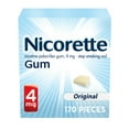 thumbnail image 3 of (2 pack) Nicorette Nicotine Gum, Stop Smoking Aids, 4 Mg, Original, 170 Count, 3 of 17