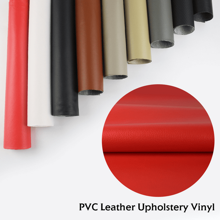 White 1.2 mm Thickness Textured PVC Faux Leather Vinyl Fabric, $12.99 per  yard