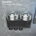 thumbnail image 4 of Toothbrush Holder for Bathroom Cups Toothbrush Holder Wall Mounted with Toothpaste Dispenser Large Capacity Tray Cosmetic Drawer Bathroom Storage & Bathroom Organizer, 4 of 9