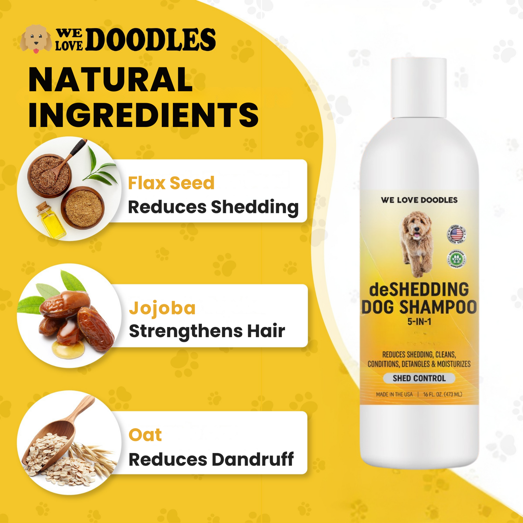 We Love Doodles 5-in-1 Deshedding Dog Shampoo, 16 oz photo 5