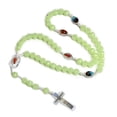 thumbnail image 2 of glowing in Dark Rosary Necklace Bead Chain Pendant Ornaments for Home Church Yoga Room Decorations Gift, 2 of 4
