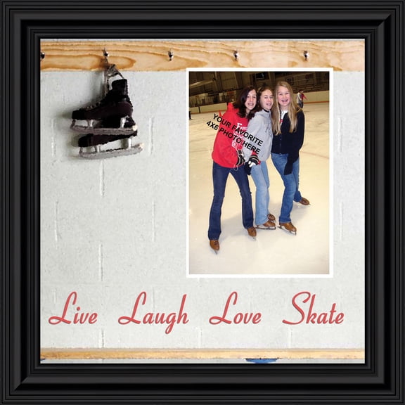 Figure Skating Picture Frame, Ice Dancer or Skater Decor Wall Art, 9720B