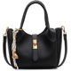 thumbnail image 1 of LHSHIDU Bucket Bags for Women Crossbody Top Handle Bag Elegant Handbag Tote Purse Faux Leather Shoulder Bag with Zipper, 1 of 6
