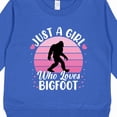 thumbnail image 3 of Inktastic Just a Girl Who Loves Bigfoot Toddler Sweatshirt, 3 of 4