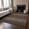 thumbnail image 6 of Addison Rugs Mayfield Washable Transitional Boho Chocolate Rectangle Rug, 9' x 12', 6 of 6