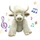 thumbnail image 3 of Juguete de peluche de vaca Highland, simulación bonita, exquisita, suave, muñeco de ganado sentado, juguete para decoración del hogar, 3 of 5