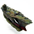 Aircraft carrier Cave Aquarium Ornament NAVY Warship Battleship