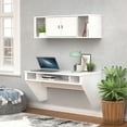 thumbnail image 4 of Prepac Designer Modern Floating Hutch, White, 4 of 9