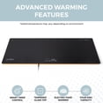 thumbnail image 3 of Alpha Living Warming Mat for Food – 40 Inch Glass Top Food Warmers for Parties Buffet – Tempered Glass Electric Warming Tray with 3 Heat Settings – Buffet Warmer for Events, Parties, Catering, 3 of 6