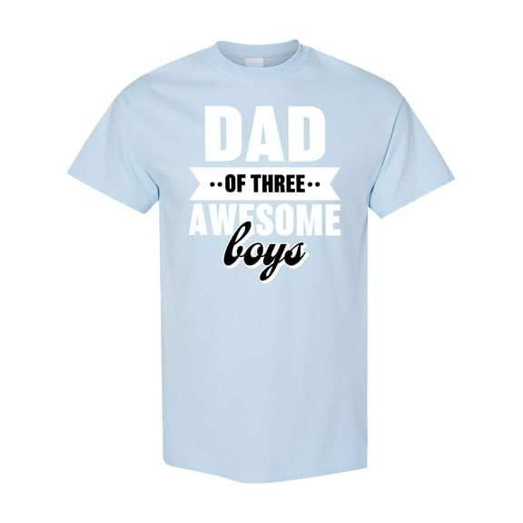 Inktastic Father's Day Dad of 3 Awesome Boys T-Shirt