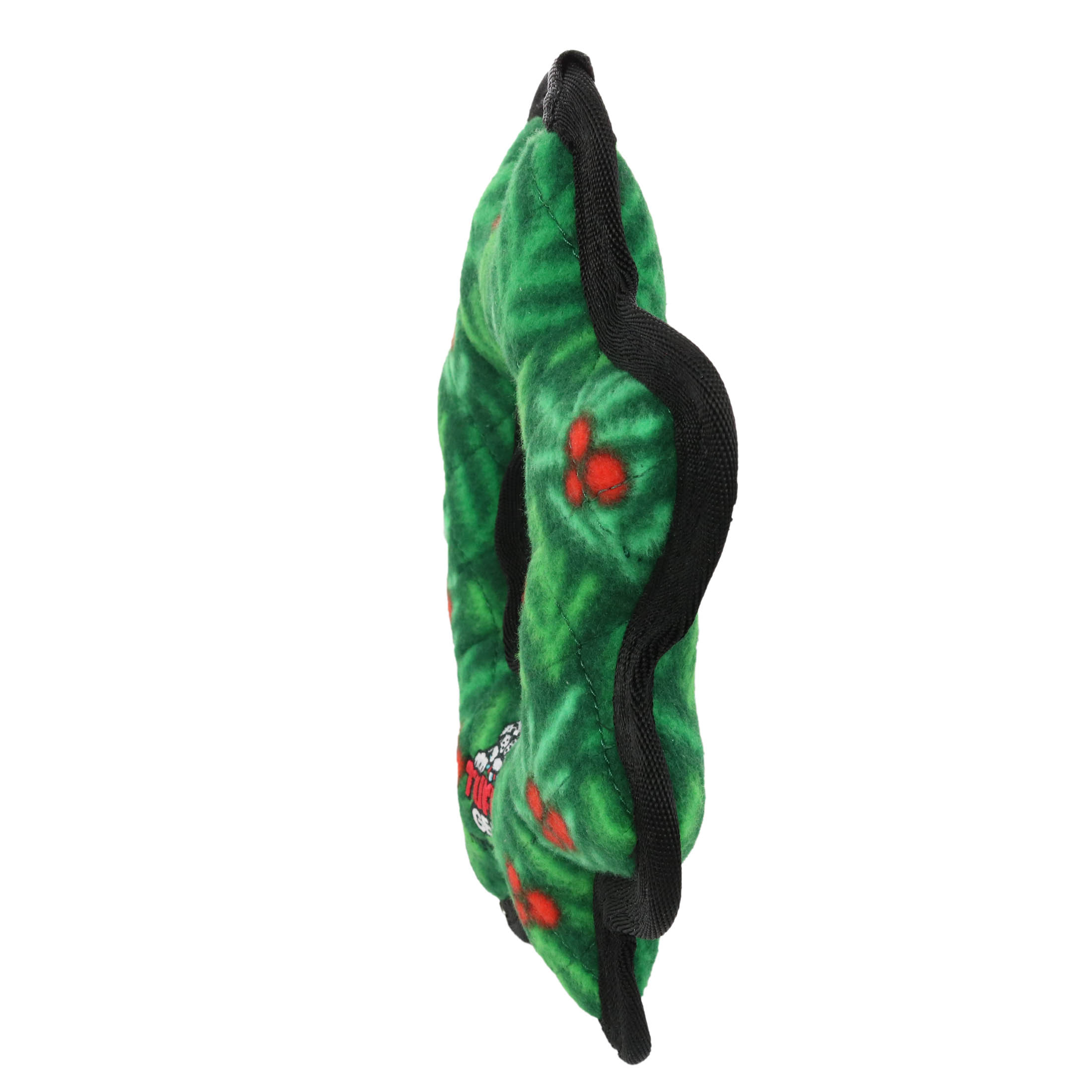 Tuffy Holiday Medium Gear Ring Wreath, Durable Plush Squeaky Dog Toy
