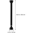 thumbnail image 2 of Zerodeko Porte-Vêtements Grand Autocollant Mural Séchage Extensible Rangement Tension Ménage Poteau Réglable pour Tringle Rétractable en Acier Inoxydable, 2 of 8