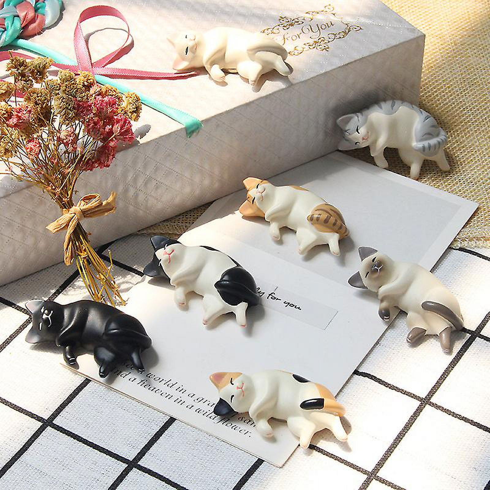 Paquete De 6 Imanes Divertidos Para Refrigerador Con Diseño De Gato, Imanes De Oficina, Lindos Imanes Para Nevera, 3D, Gato, Juego De 6 Unidades, Decoración Para Cocina, Casa, Oficina, Pizarra Blanca