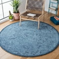thumbnail image 2 of SAFAVIEH Ikat Collection IKT506N Handmade Dark Blue Rug, 2 of 8