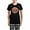 With Checker Pant, variant on - Retro 80S Weekend Forever - Women's Short Sleeve Print T-Shirt and Pants Dark Cotton Pajama Set