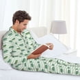 thumbnail image 6 of Hirioo Cute Crocodile for Men's Pajama Sets 2 Piece Pjs Men's Long-Sleeved Pajama Set Button Down Sleepwear,S-XXL-Large, 6 of 7