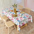 thumbnail image 6 of Pioneer Flower Floral Print Pattern Rectangle Tablecloth 60"x102",Waterproof Polyester Rectangle Table Cloth, Wipeable Spillproof Polyester Tablecloth for Dining, Camping, Indoor and Outdoor, 6 of 6