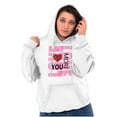 thumbnail image 5 of Love You More Romantic Valentines Day Hoodie Sweatshirt Women Brisco Brands M, 5 of 6