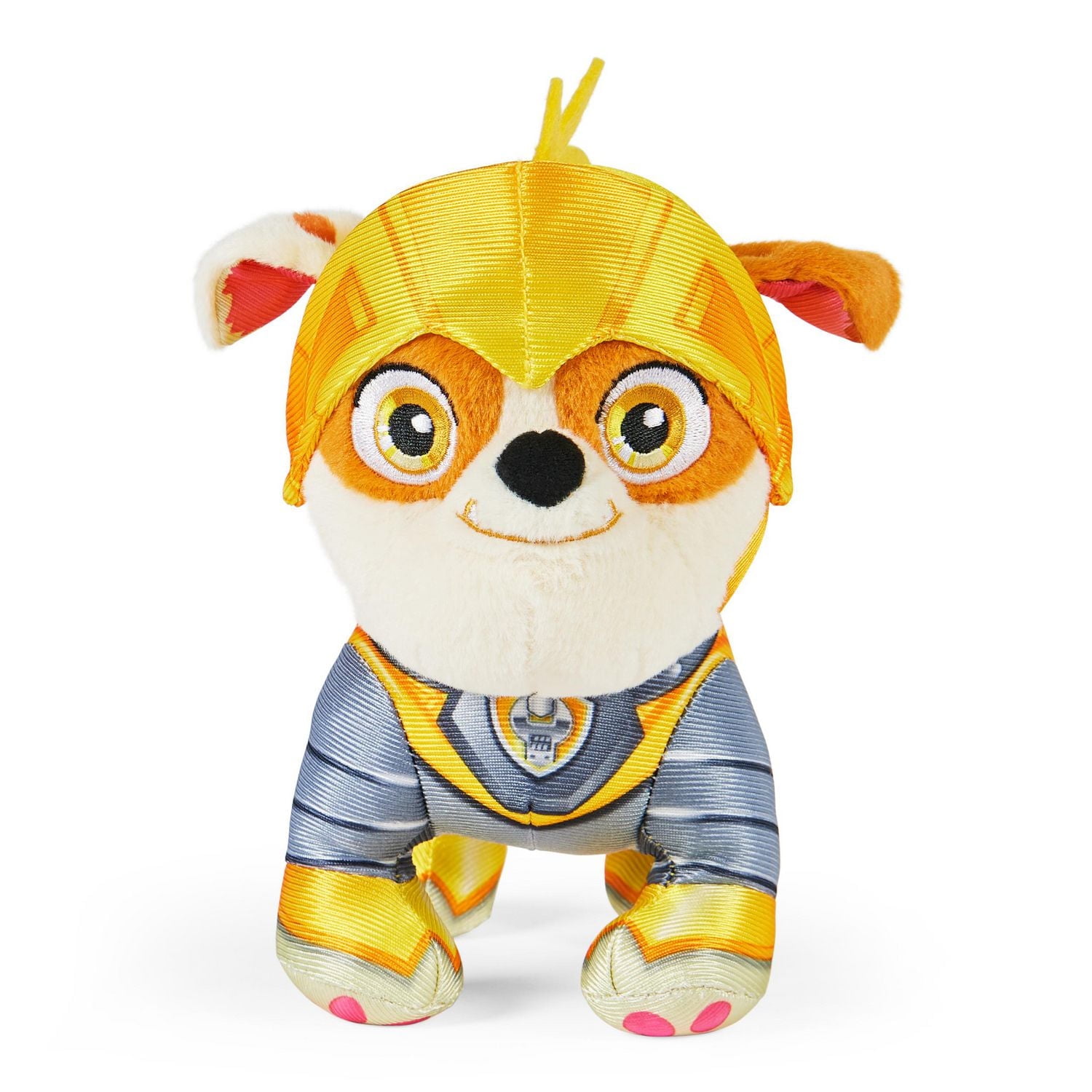 PAW Patrol, Rescue Knights Rubble Stuffed Animal Plush Toy, 8-inch, Kids Toys for Ages 3 and up