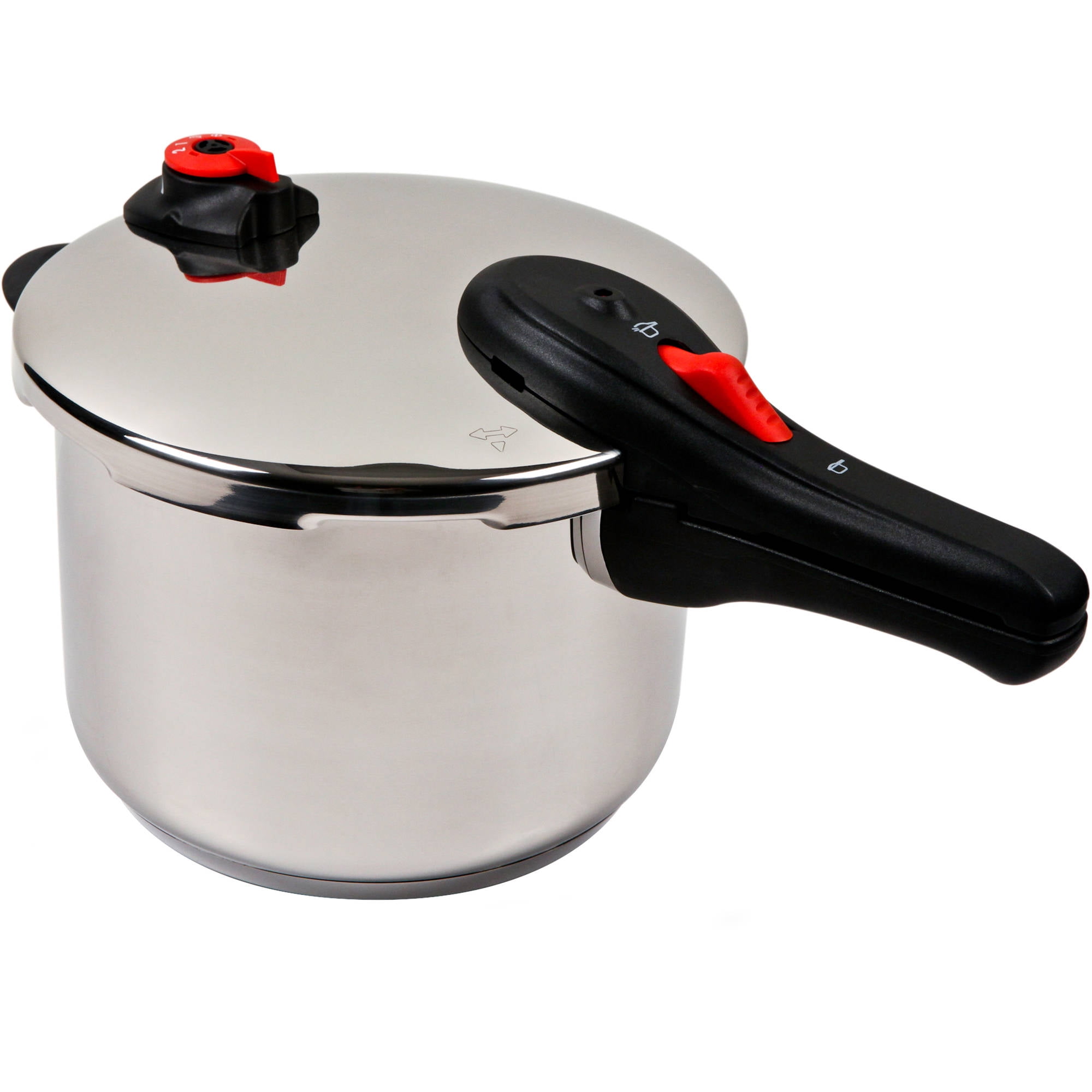 NuWave 31201 stainless steel pressure cooker, 6.5 Quart, Silver