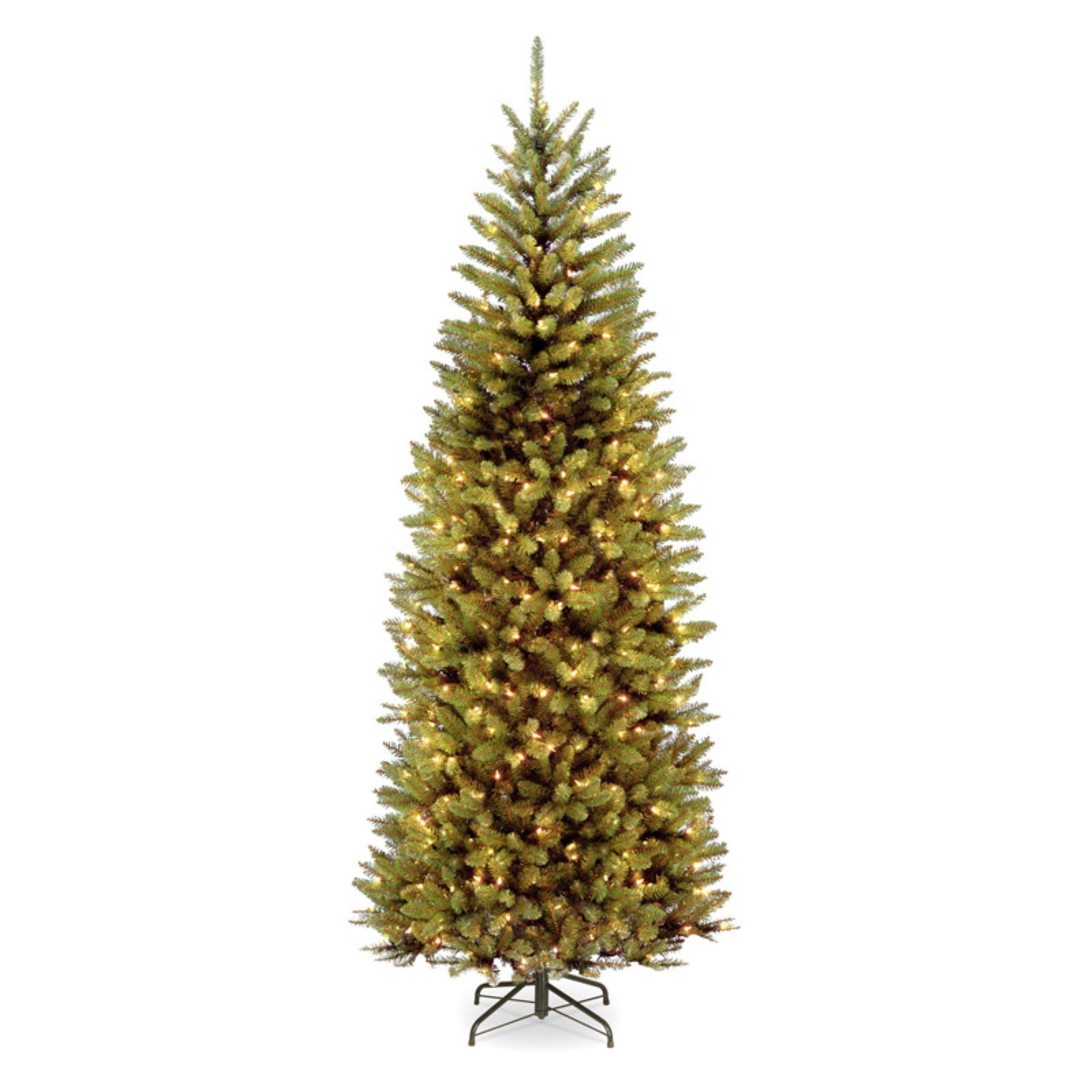 National Tree Company 7.5' Pre-Lit LED Slim Kingswood Fir Artificial Christmas Tree Dual Color Lights