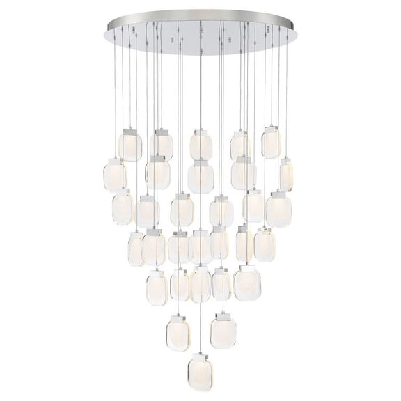Eurofase Lighting - Paget Round Chandelier 31 Light-Chrome Finish