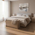 thumbnail image 3 of Banca Pie de Cama con Baúl de Almacenamiento, Banco Organizador para Recámara, Mueble Decorativo Multifuncional para Dormitorio., 3 of 6